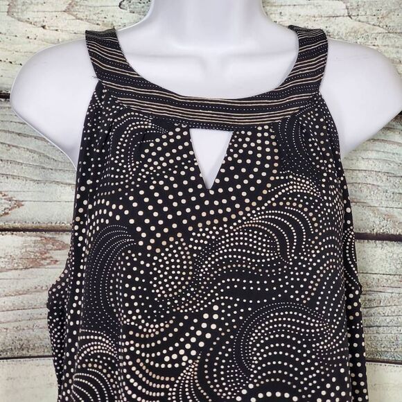 EST. 1946 Women’s Navy White Dot Print Sleeveless Blouse Top L - Picture 4 of 10